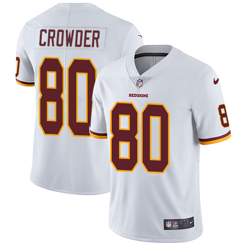 Nike Redskins #80 Jamison Crowder White Men's Stitched NFL Vapor Untouchable Limited Jersey - Click Image to Close
